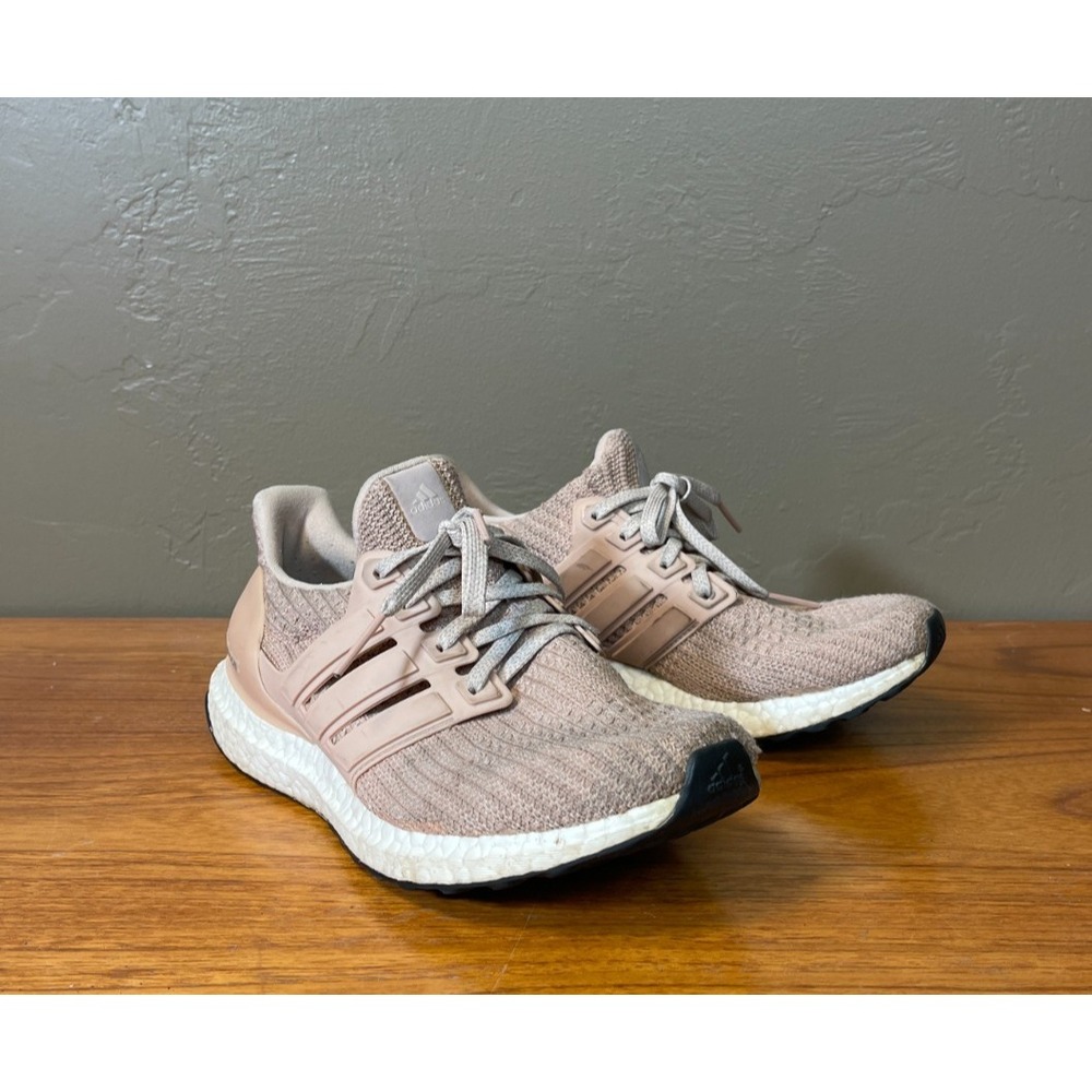 Adidas Ultra Boost 4.0 Shoes Womens 7.5 Pink Ash Pearl Running Comfort Sneakers